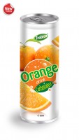 668 Trobico Carbonated Orange drink alu can 330ml